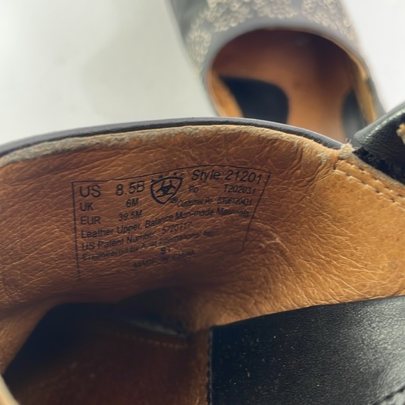 Ariat black leather clogs with metallic studs - Picture 8 of 8